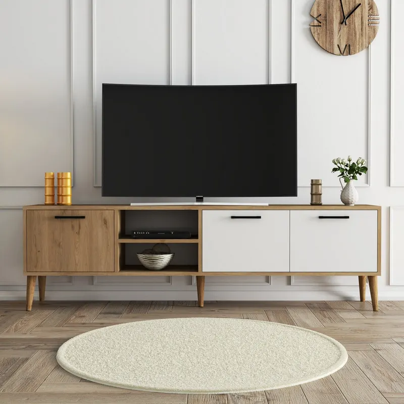 Comodă TV Exxen - OaknWhite_389MZA1177