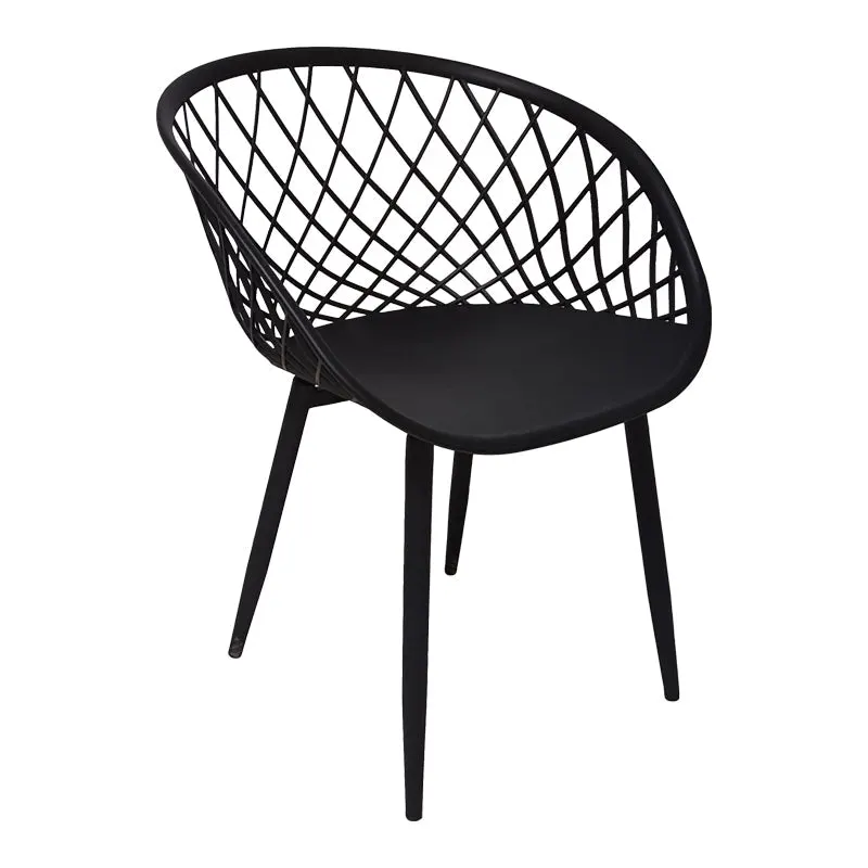 Scaun Ezra, 62x42x82 cm - Negru
