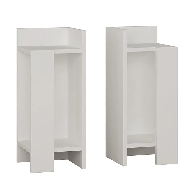 Noptiera Immerse set 2 bucati, 27x25x60 cm - Alb