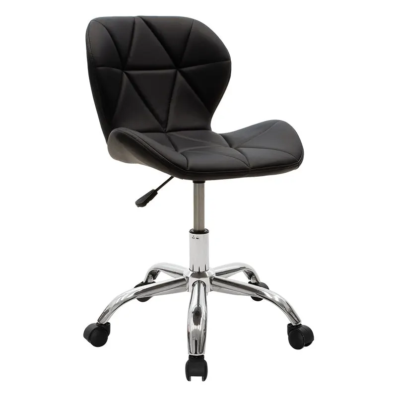 Scaun birou Frea II PU, 47x52x82 cm - Negru