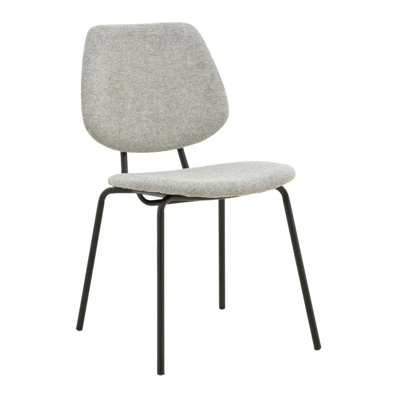 Scaun Pietro, Gri - Gri inchis, 50x53x83 cm - Gri inchis