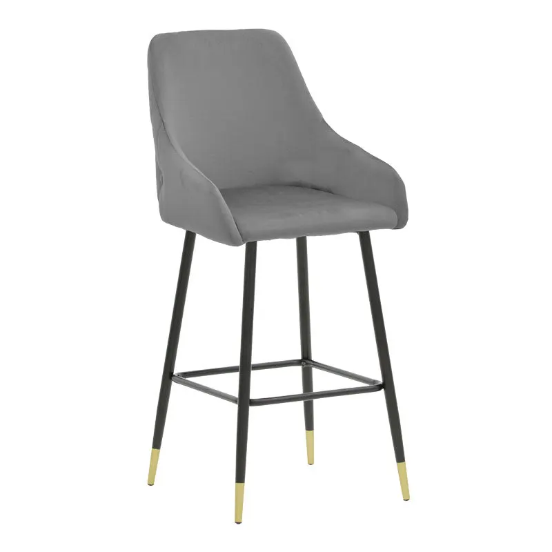 Scaun de Bar Lithe metal, 47x44x98 cm - Gri