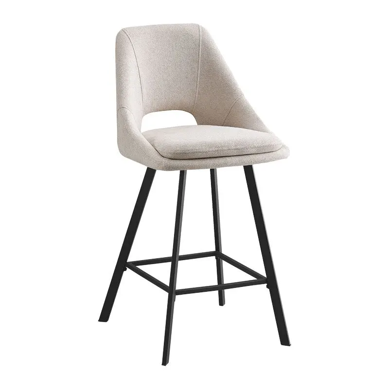 Scaun de bar Initiate, Crem - Bej, 48x56x98 cm - Crem