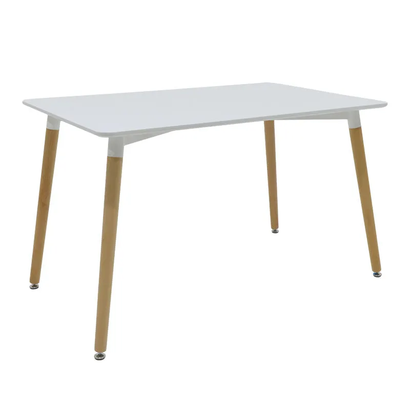 Masa Natali MDF, Negru - Alb, 120x80x76 cm - Alb