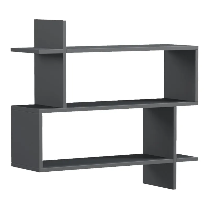Raft de perete Parallel, Diverse culori, 70x22x66 cm - Antracit
