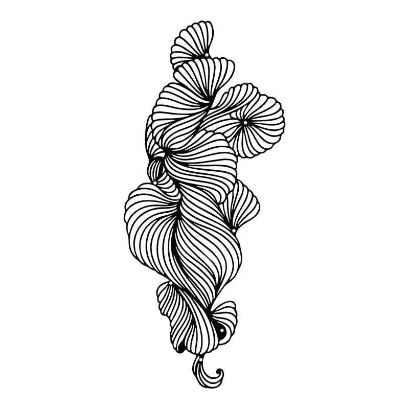 Decorațiune metal Wall deco Bilem negru metal, 20x50 cm - Negru