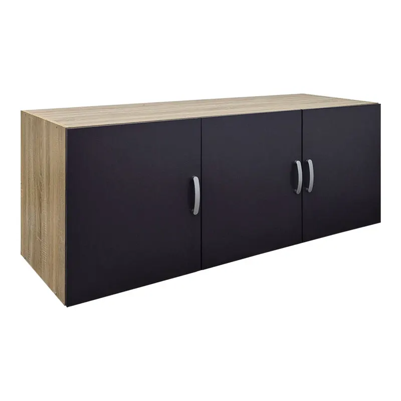 Dulap Alvia cu 3 usi, 150x51x60 cm - Sonoma-Antracit