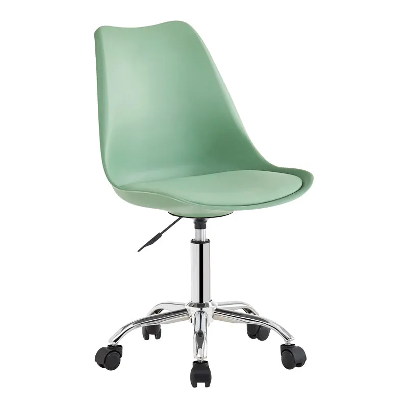 Scaun de birou reglabil Gaston II, Mint, Verde, 48x57x77-90 cm - Verde
