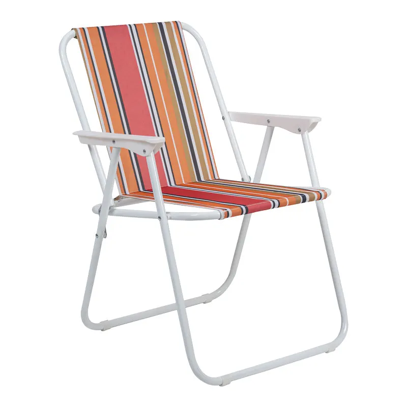 Scaun camping Jette, metal si tesatura, 53x56x73 cm - Roz