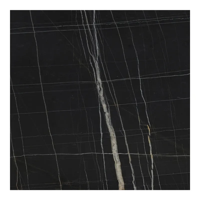 Blat de masă Relian cu neagră, 80x80 cm - Negru