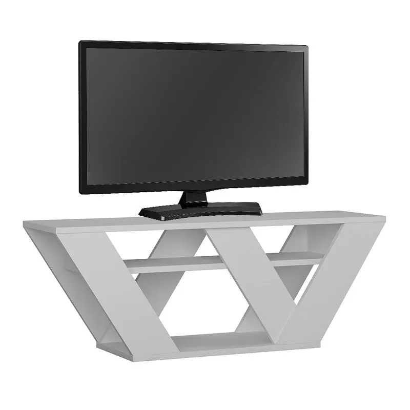 Suport TV Pipralla, Diverse culori, 110x30x40 cm - Alb