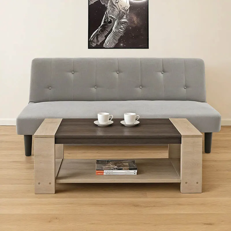 Set mobilier living pentru tineret Sync, Lemn, Canapea L160 x A85 x H80 cm, Măsuță cafea L100 x A50 x H45 cm, 167x77x73 cm - Multicolor