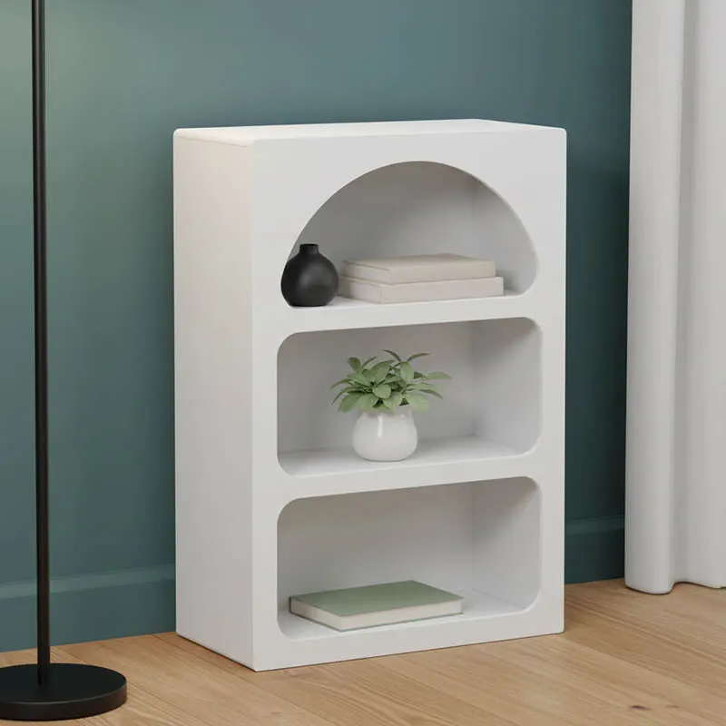 Bibliotecă cu rafturi Emersi, alb, 70x35x100 cm - Alb