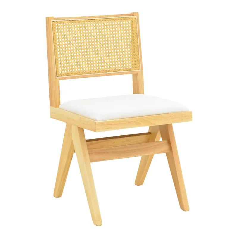 Scaun din lemn Winslow, alb, 46x58x80 cm - Natur