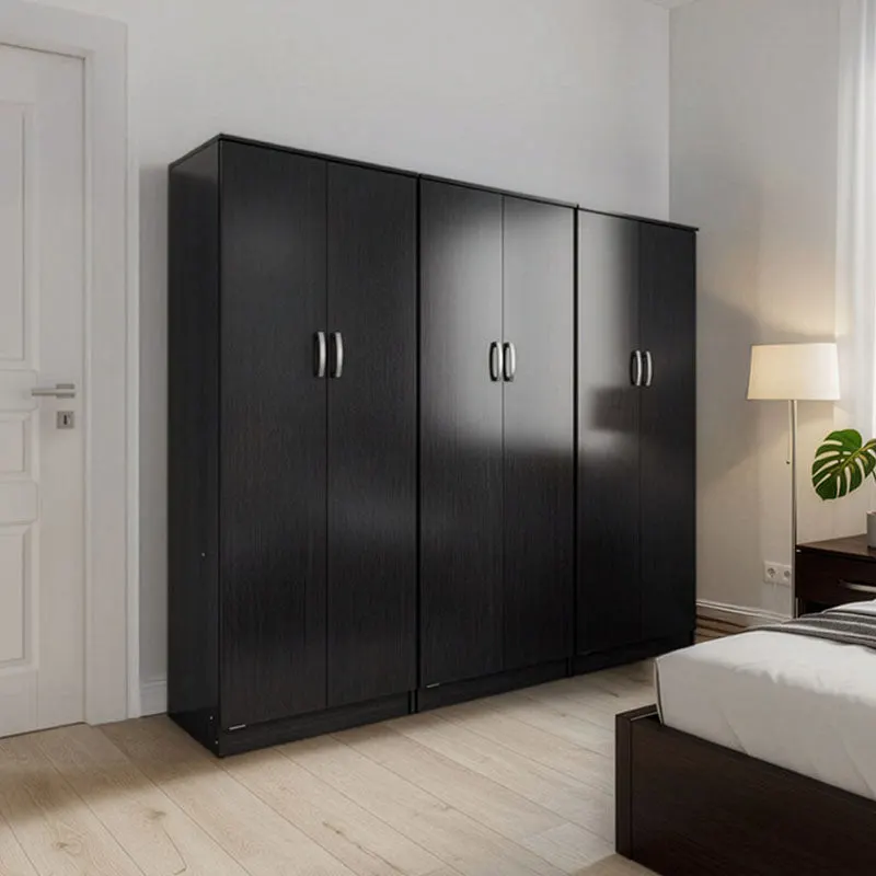 Dulap Athos cu 6 usi, 240x42x180 cm - Nuc