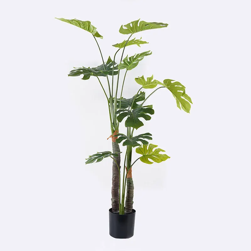 Plantă decorativă în ghiveci Deliciosa I, Sintetic, Verde, 90x160 cm - Verde