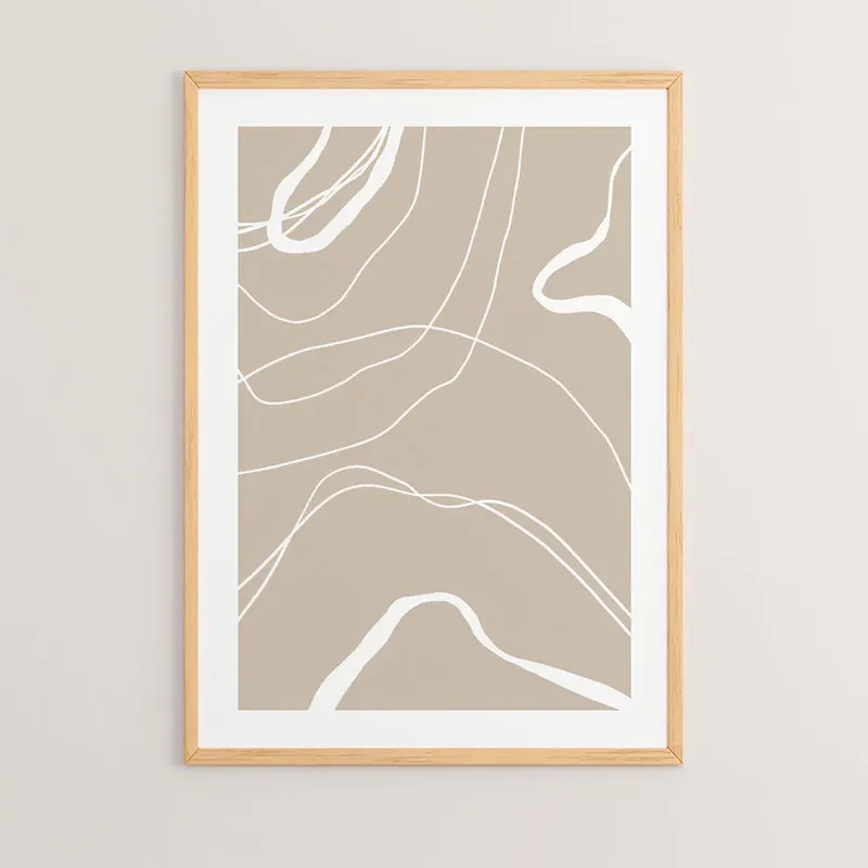 Tablou cu imprimeu digital Grito, Lemn, Multicolor, 33x48 cm - Multicolor