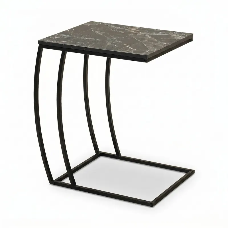 Masuta Cafea Laterala SHP-908-QQ-1 Home Collection® C shape, 50x62x35 cm - Antracit