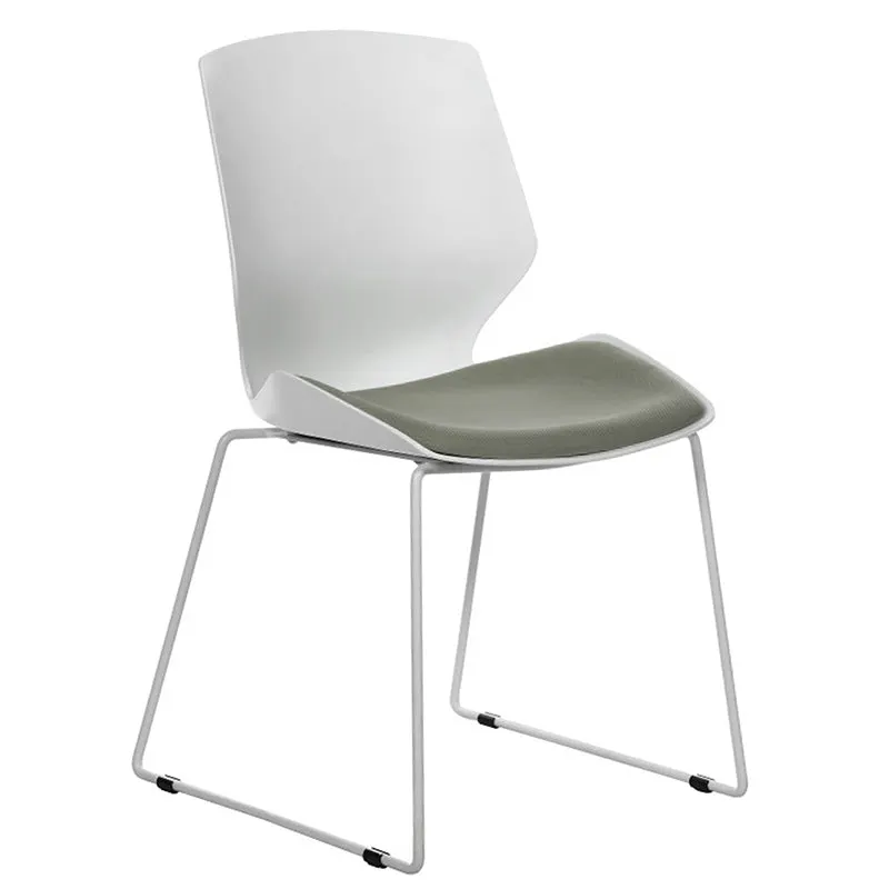 Scaun Genuine, alb-Gri, 48x43x88 cm - Gri