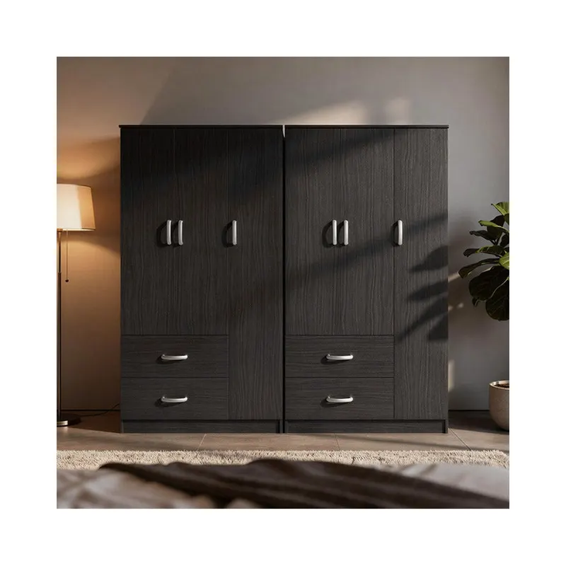 Dulap Athos cu 6 usi, 180x42x180 cm - Nuc