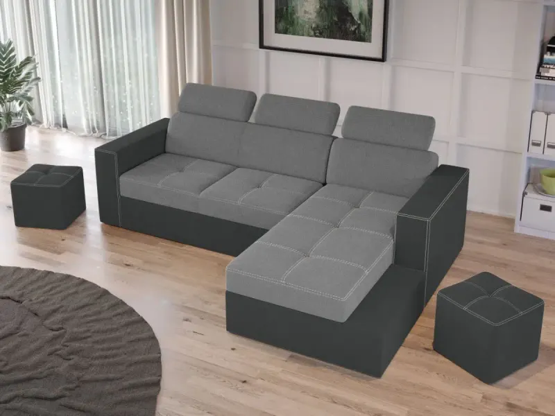 Coltar Extensibil Paloma Gri Deschis / Gri — imaginea 3
