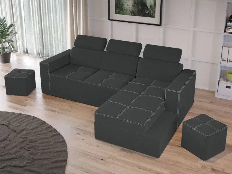 Coltar Extensibil Paloma Gri — imaginea 3