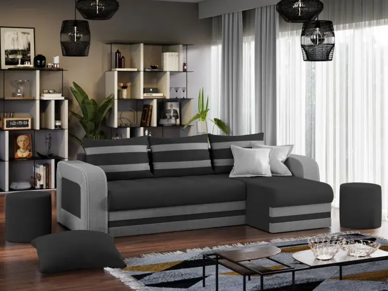 Coltar Extensibil Juno Gri / Gri Deschis — imaginea 2