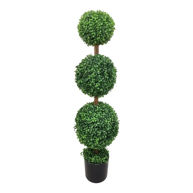 Planta Decorativa cu Ghiveci Bolla III, Verde, 33x120 cm - Negru