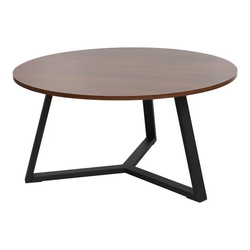 Masa de cafea cu functie Berton, Lemn de Nuc și metal, Negru, 80x40 cm - Nuc