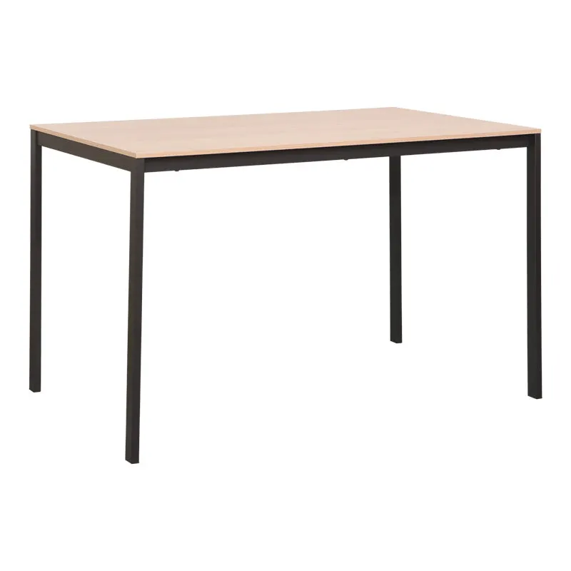 Masa metalica cu finisaj Natural-negru Faragio, metal, 120x75x75 cm - Natur