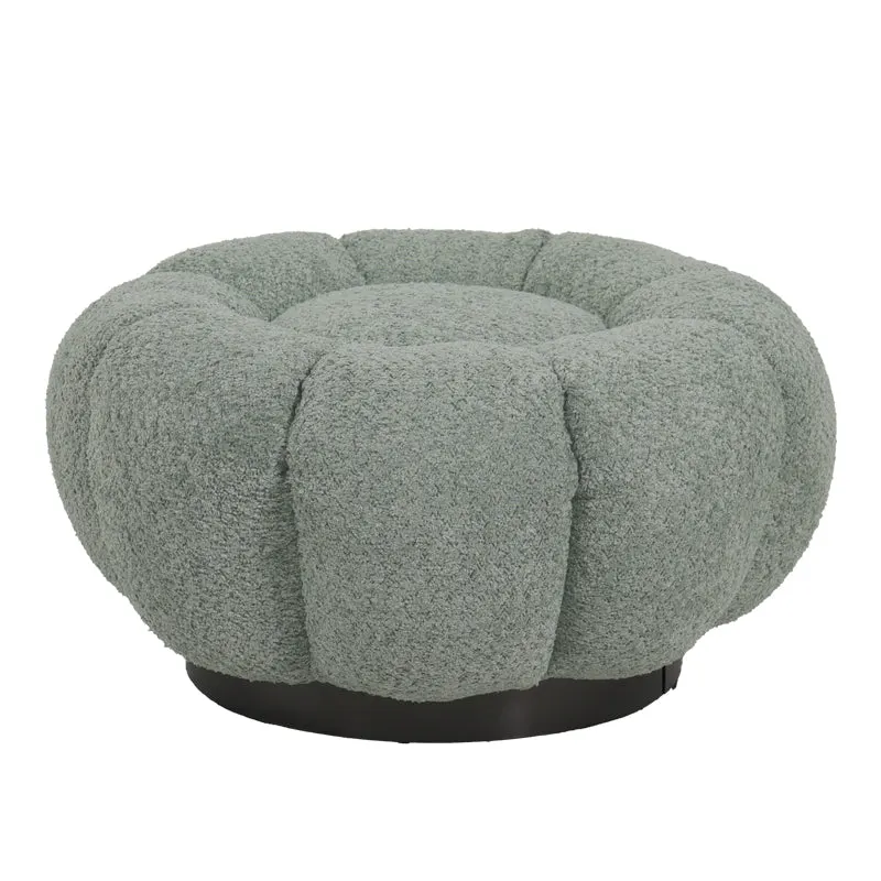 Taburet Nester, boucle, D60x31 cm - Verde
