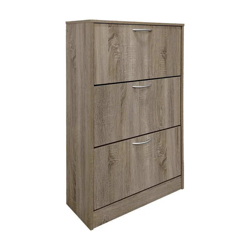 Raft pentru încaltaminte Savaz, Lemn, Sonoma, 60x24x114 cm - Stejar