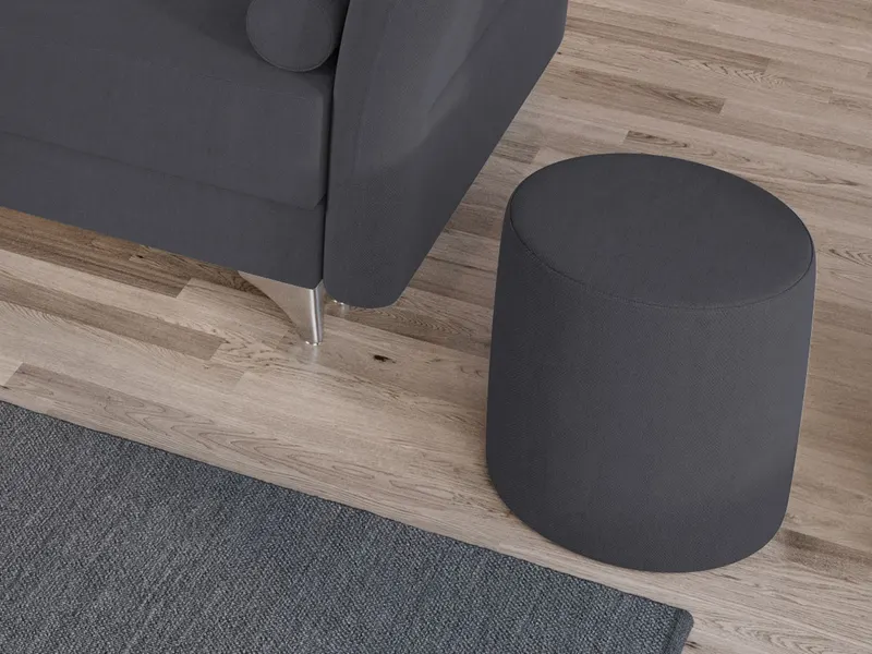 Taburet Smart Tapitat Gri — imaginea 3
