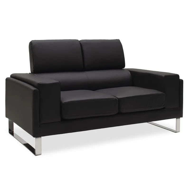Canapea Shea 2 Locuri Negru 158x80x87 cm - Negru