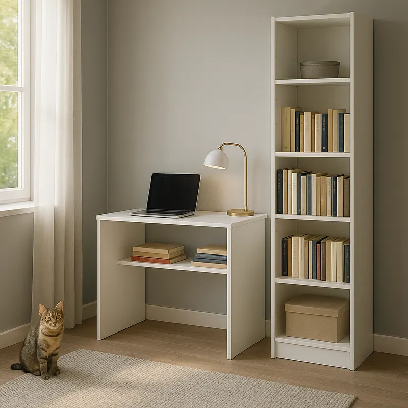 Birou a1401 Home Collection® diamond, 73 x 75 x 45 cm - Alb