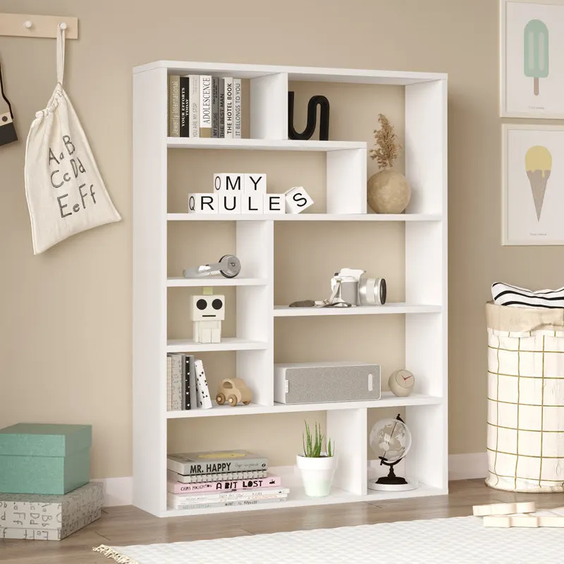 Biblioteca Decora, 90x22x124 cm - Alb