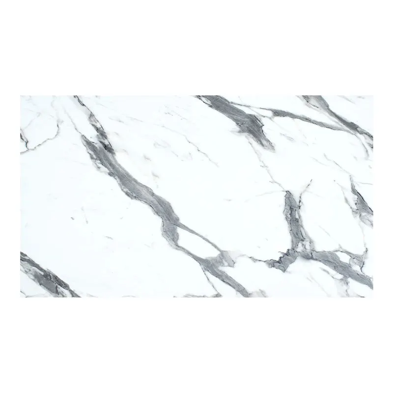 Blat de masa Melody, Marmura Alba, 12mm, 69x120 cm - Alb