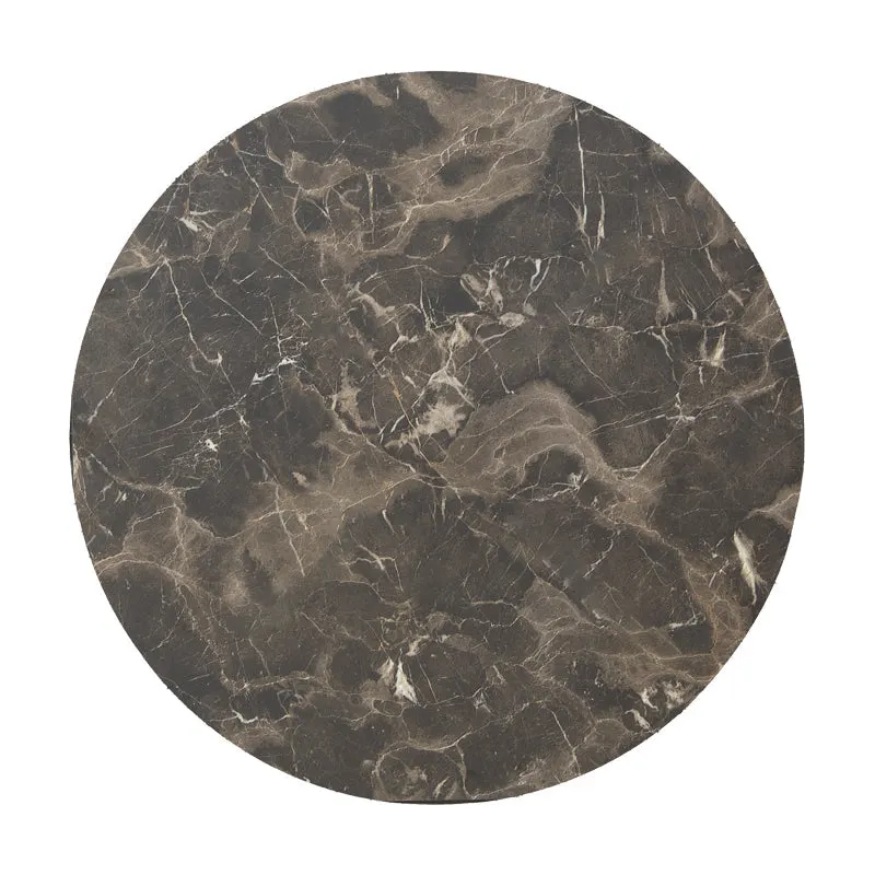 Blat de Masa Verhia Gri inchis D69cm grosime 12mm, 69x69 cm - Gri
