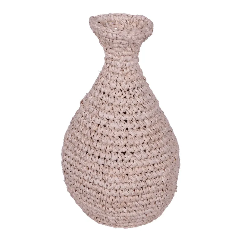 Vaza impletita Sannery Boho, Natural, 20x20x32 cm - Natur