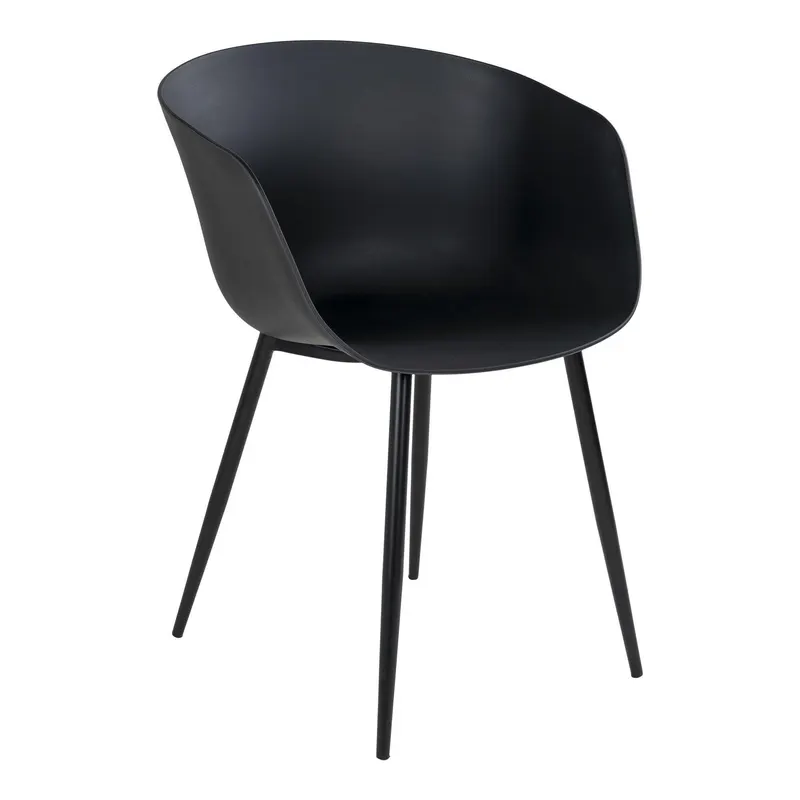 Scaune Roma, Negru, 55x79x53 cm - Negru