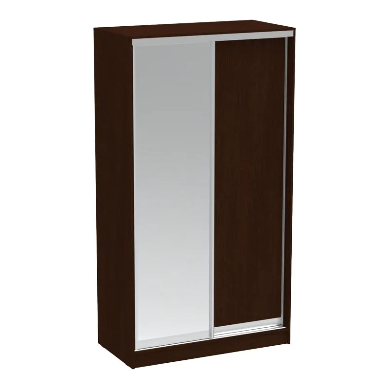 Dulap Korredor cu usi glisante si oglinda, 120x60x220 cm - Nuc