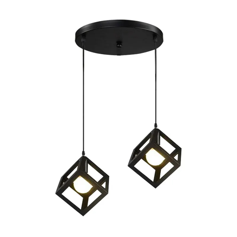 Lustra cu doua lumini Kibe II metal, negru, 48x28 cm - Negru
