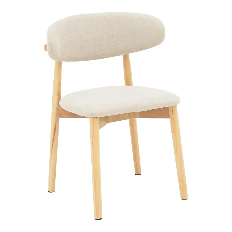 Scaun Ubene, Natural si bej, 46x58x79 cm - Natur