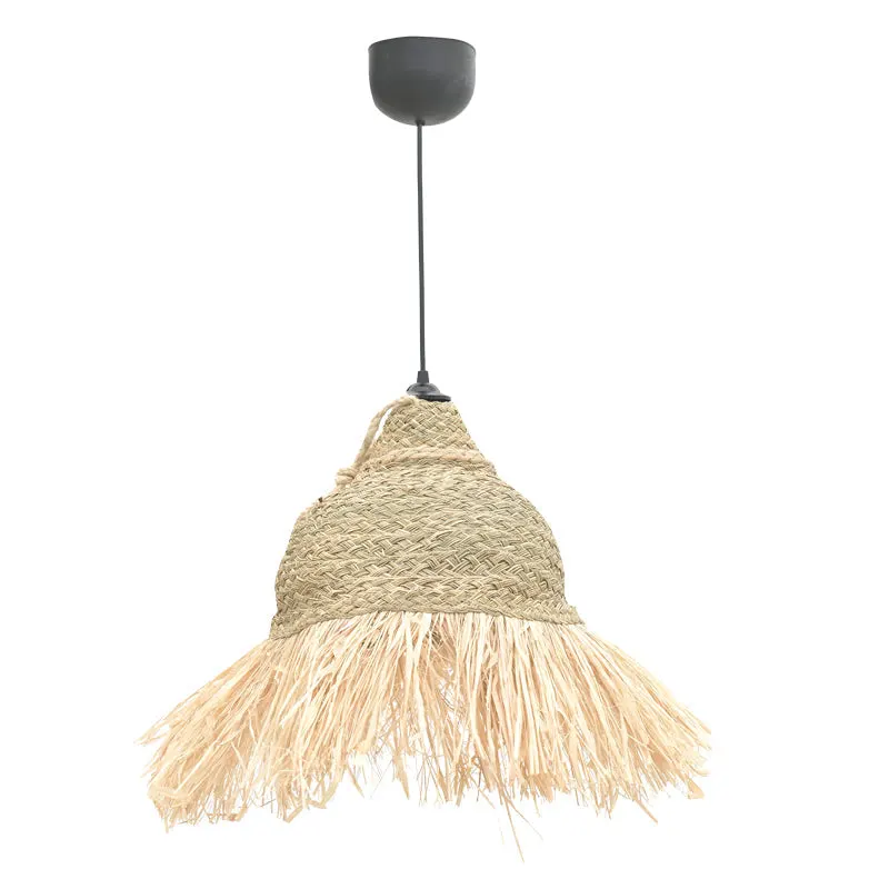 Lustra Boher din iarba de mare, Natural, D33x76 cm - Natur