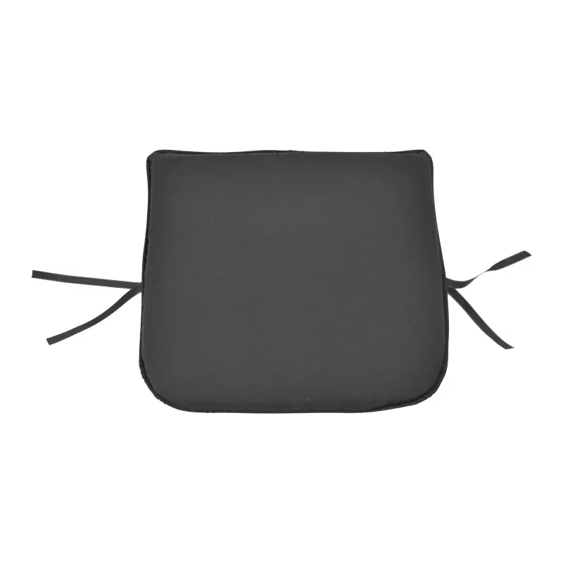 Perna scaun Pildo stofa, neagra, 43x40 cm - Negru