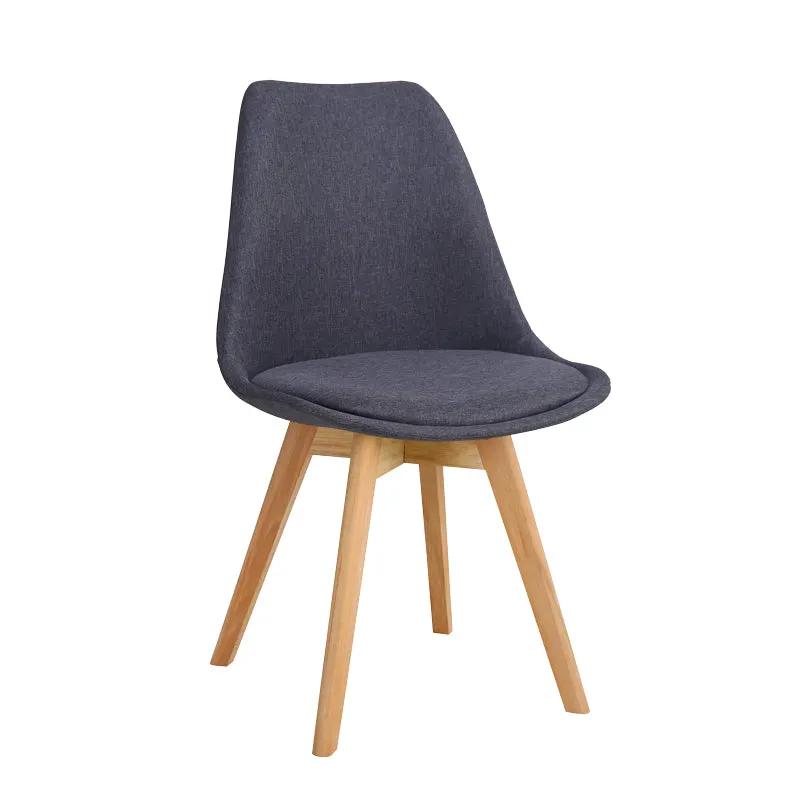 Scaun Gaston Gri inchis -lemn, Natural, 57x43x84 cm - Gri