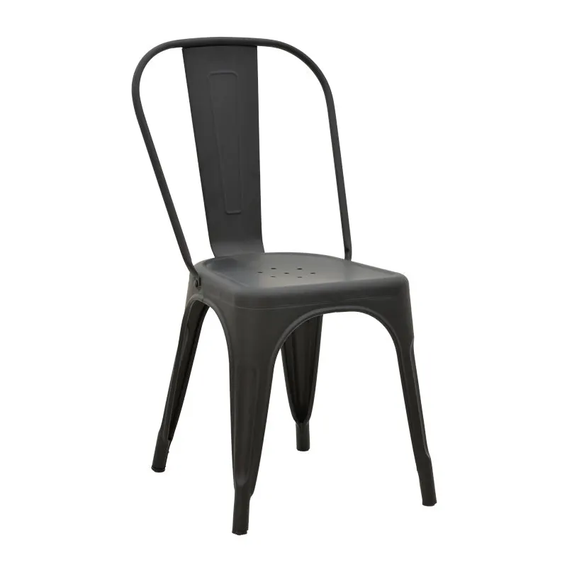 Scaun Utopia, metal, 44x44x85 cm - Negru