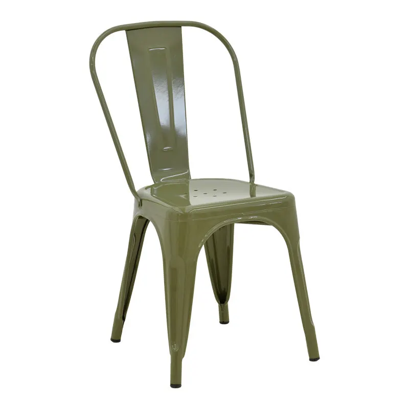 Scaun Utopia, metal, 44x44x85 cm - Verde