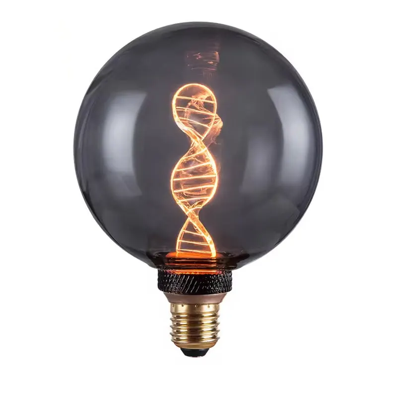 Lampa LED RN-DNA G125 Bec 220-240V, Gri fum, 13x13x17 cm - Argintiu