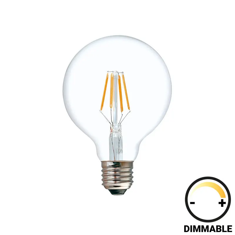 Lampa LED G95 Bec reglabil 200-220V, Transparent, 10x10x14 cm - Multicolor